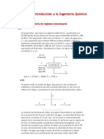 Balances de materia en régimen estacionario problemas de introducción a la ingeniería química