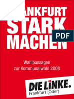 Wahlaussagen Kommunalwahl 2008 - DIE LINKE. Frankfurt (Oder)