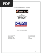 A Study on Home Loans of ICICI bANK
