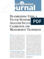 De-Embedding Using A Vna