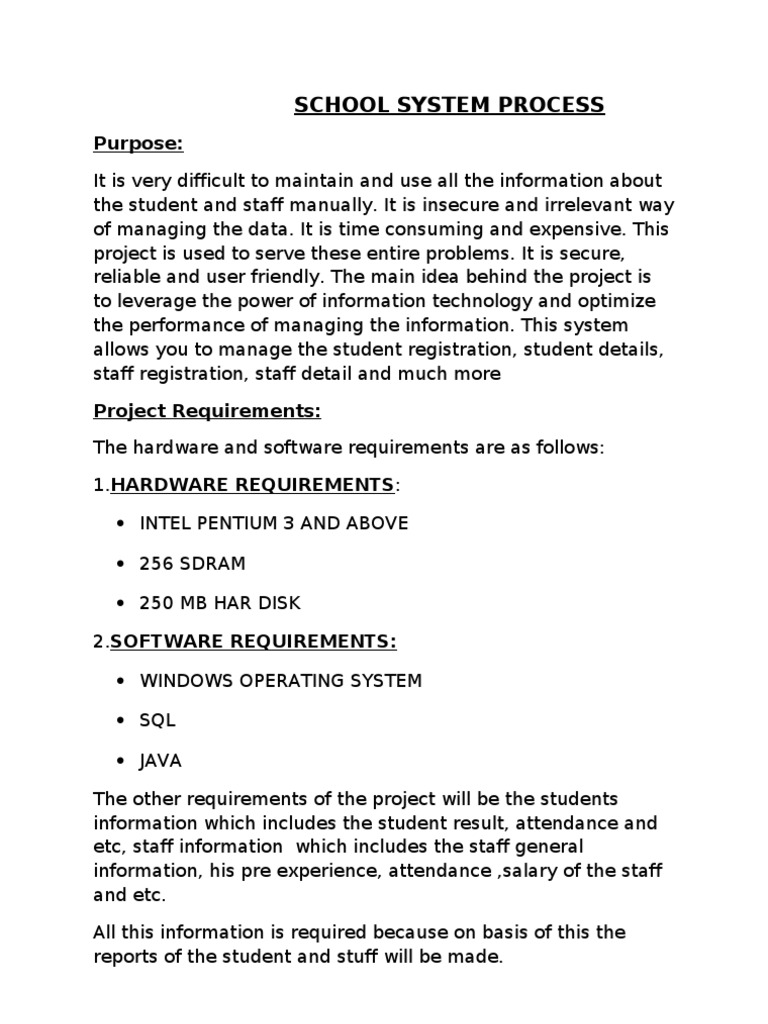 School Management System Overview | PDF | Password | User (Computing)