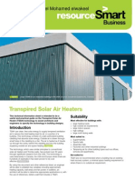 Transpired Solar Air Heaters