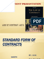 Standard Form of Contracts