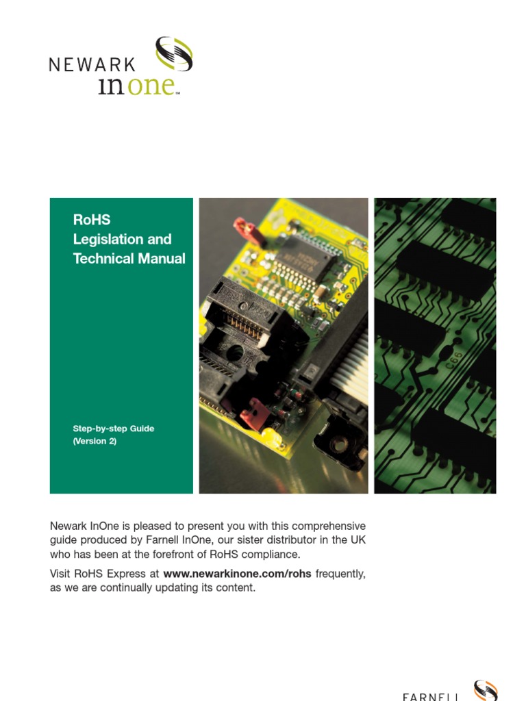 Rohs Legislation and Technical Manual: Step-By-Step Guide (Version 2 ...