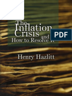 Hazlitt, H. (1978) 'the Inflation Crisis and How to Resolve It'