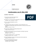 Vorinformation Vom 25. März 2009: Polizeipräsidium München Pressestelle