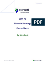 CIMA F3 Notes - Financial Strategy - Chapters 1 and 2 PDF