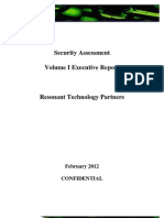 Resonant Tech Security Assessment Volume I Executive Report