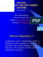 Depository and Settlement Systems