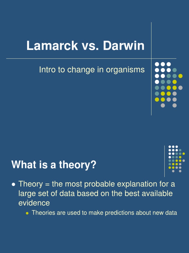 Lamarck vs Darwin Intro PPT Natural Selection Evolution