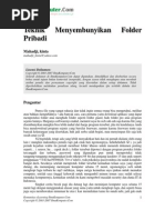 Download Kinta-teknik Menyembunyikan Folder Pribadi by muizul hidayat SN13598143 doc pdf