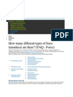 How Many Different Types of Force Transducer Are There? (FAQ - Force)