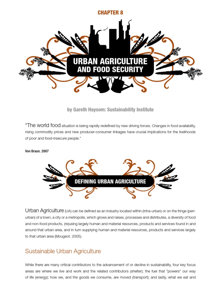 Urban Agriculture: and Food Security | PDF