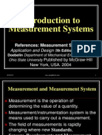 Introduction To Measurement Systems