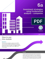 Investment Strategies Using Fundamental Analysis - Companies