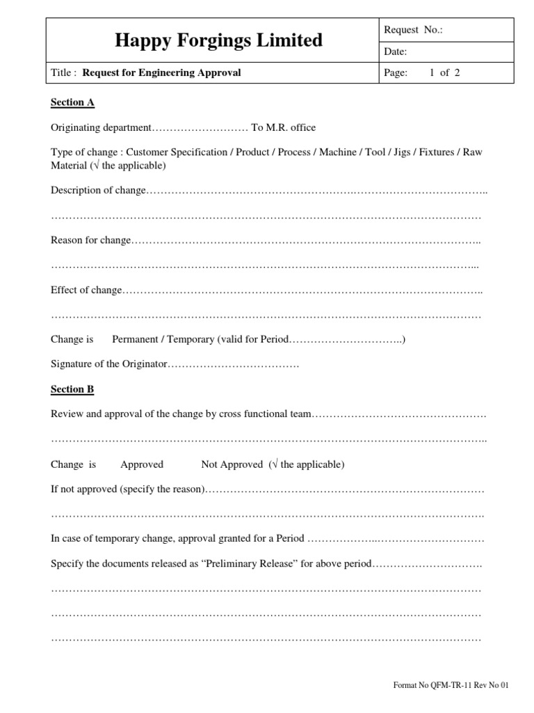 Request For Engineering Change | PDF