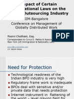 Impact of Certain International Laws on the Indian Outsourcing Industry