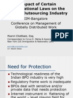 Impact of Certain International Laws On The Indian Outsourcing Industry