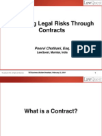 Mitigating Risks Through Contracts