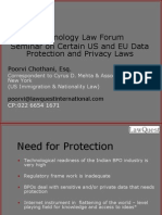 Technology Law Forum - US and EU Data Protection and Privacy Laws