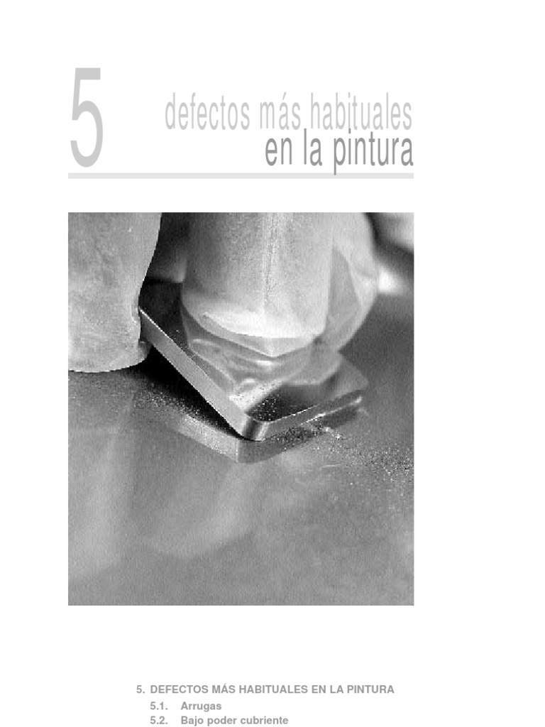 Defectos Comunes en Pintura Industrial | PDF | Pintar | Agua