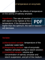Peka 2: Effect of Temperature On Enzymatic Reactions