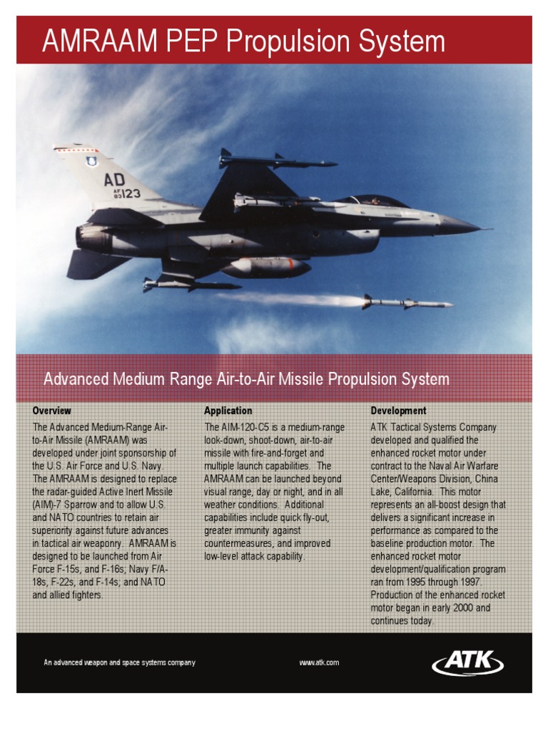 AMRAAM - Advanced Medium Range Air-To-Air Missile Propulsion System ...