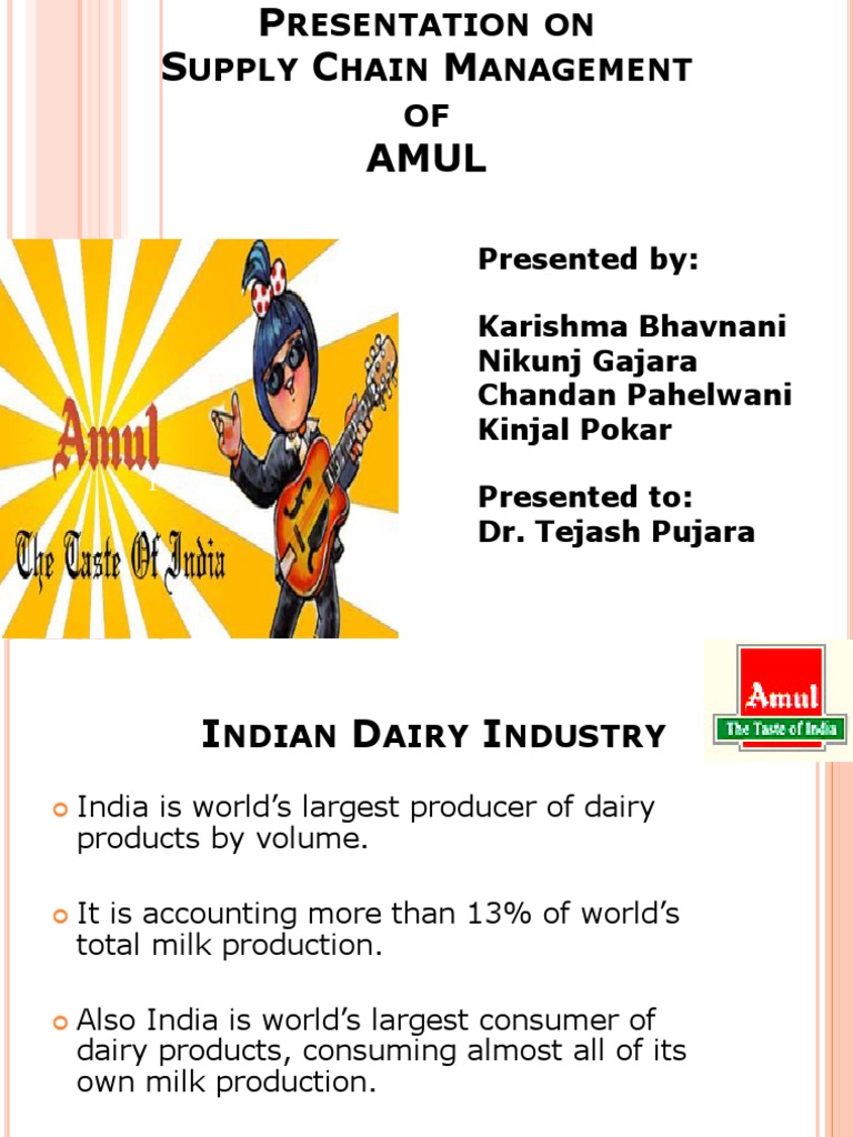 Amul Milk Supply Chain Overview | PDF | Dairy | Milk