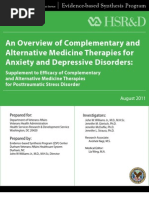 An Overview of Complementary and Alternative Medicine Therapies for Anxiety and Depressive Disorders