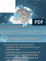 Auditing the HR Function