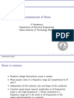 Fundamentals of Noise: V.Vasudevan, Department of Electrical Engineering, Indian Institute of Technology Madras