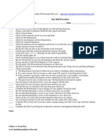 Front Office Day Shift Procedure Template