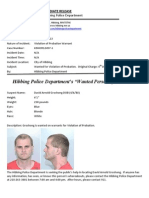 Wanted Person of The Week-Groshong