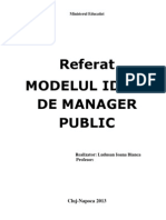 Modelul Ideal de Manager Public