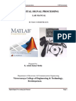 DSP Lab Manual For ECE 3 2 R09