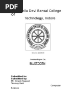 Bluetooth (Seminar Report)