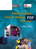 Petitorio Nacional de Medicamentos Esenciales - 2012