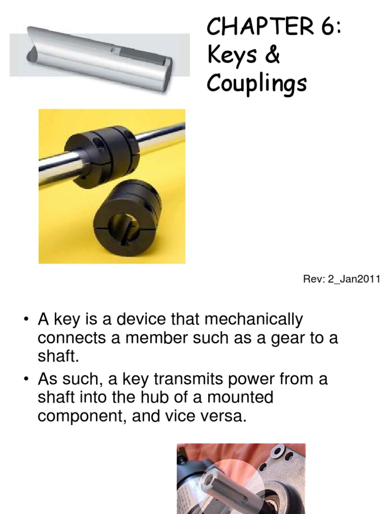 Keys and Couplings Overview | PDF