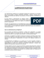 (PD) Publicaciones - de La Administracion Por Objetivos A La Gerencia Enfocada en Resultados