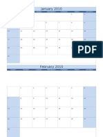 Calendar Template 2010