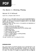 Download Ten Barriers to Marketing Planning by Jaba Bokuchava SN136028221 doc pdf