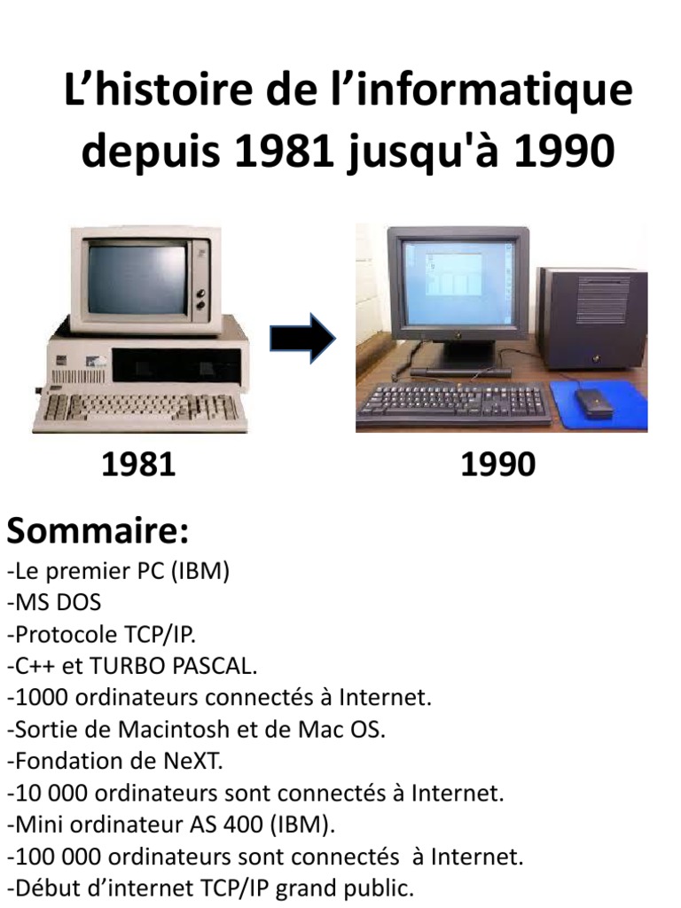Histoire de l'informatique 1981-1990 | PDF