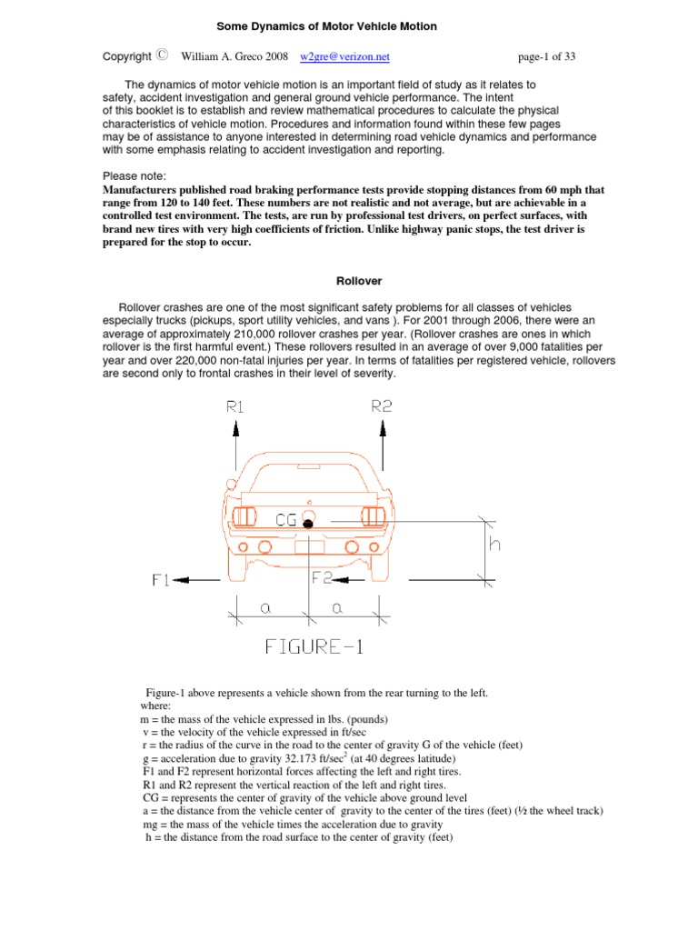 Automotive Dynamics of Vehicle Motion 4 2008 | PDF | Acceleration ...