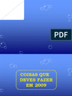 Coisas para Fazer em 2009