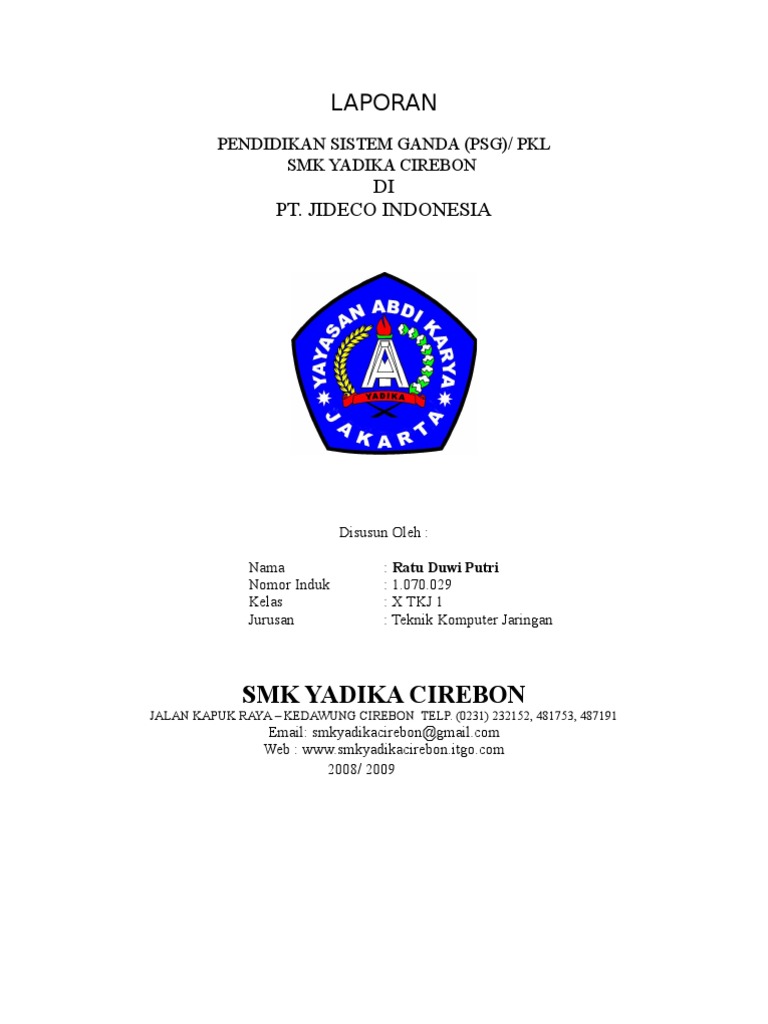 Contoh Laporan Psg Tkj