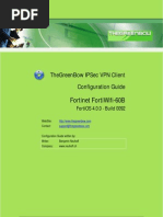 Download Fortinet FortiWIFI-60b Security Gateway  GreenBow IPSec VPN Client Software Configuration by greenbow SN13604879 doc pdf