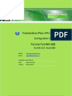Fortinet FortiWIFI-60b Security Gateway & GreenBow IPSec VPN Client Software Configuration