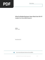 What Do Mobile Business Users Want From Wi-Fi