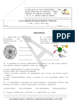 Prova Unificada 7º Ano ALA - PDF A