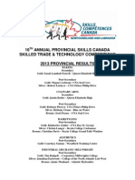 Provincials - Results 2013